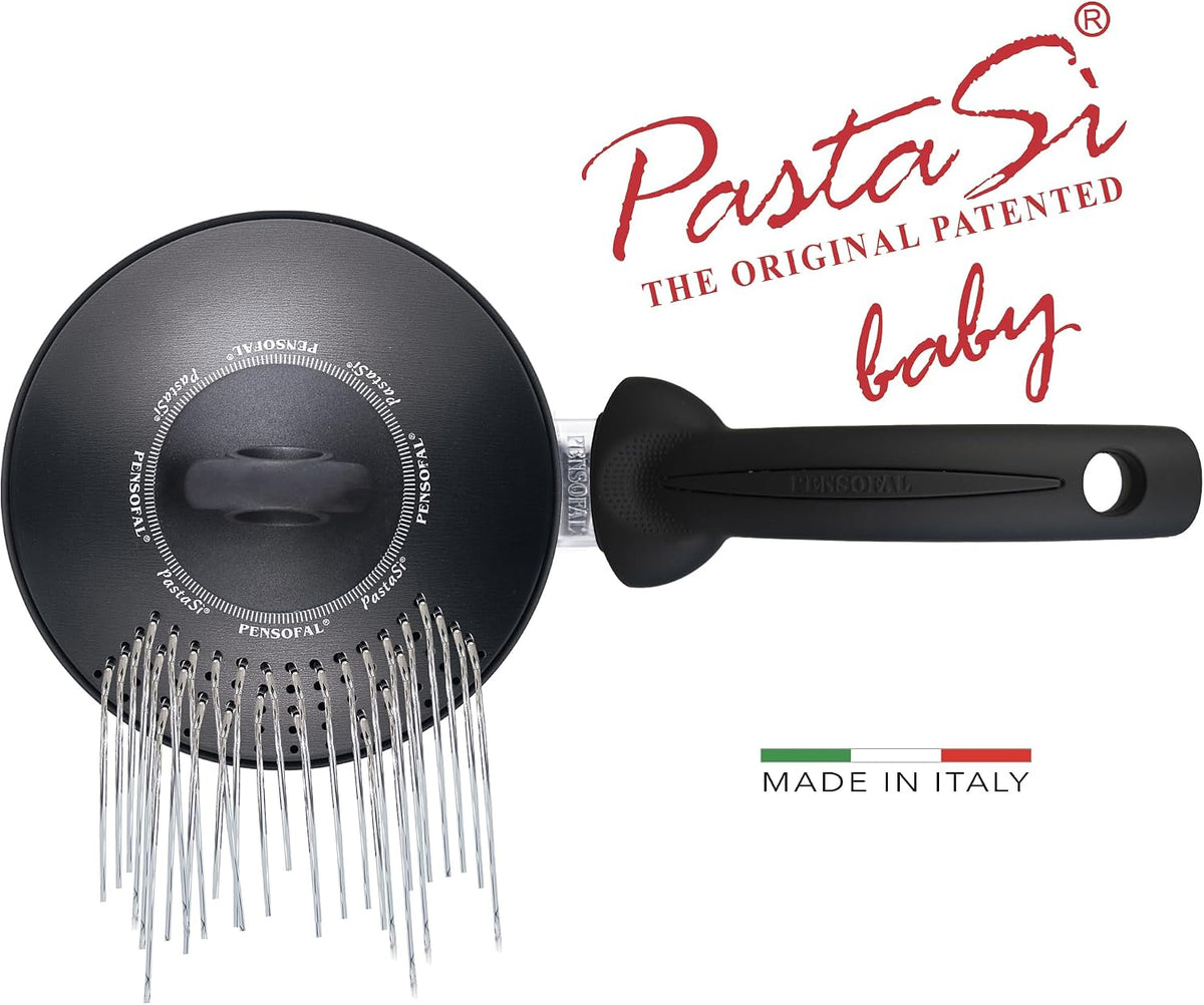 Pensofal PastaSì Baby BioStone PEN8531 pentola con coperchio colapasta 16 cm · 1,5 litri · Nero — vista 3