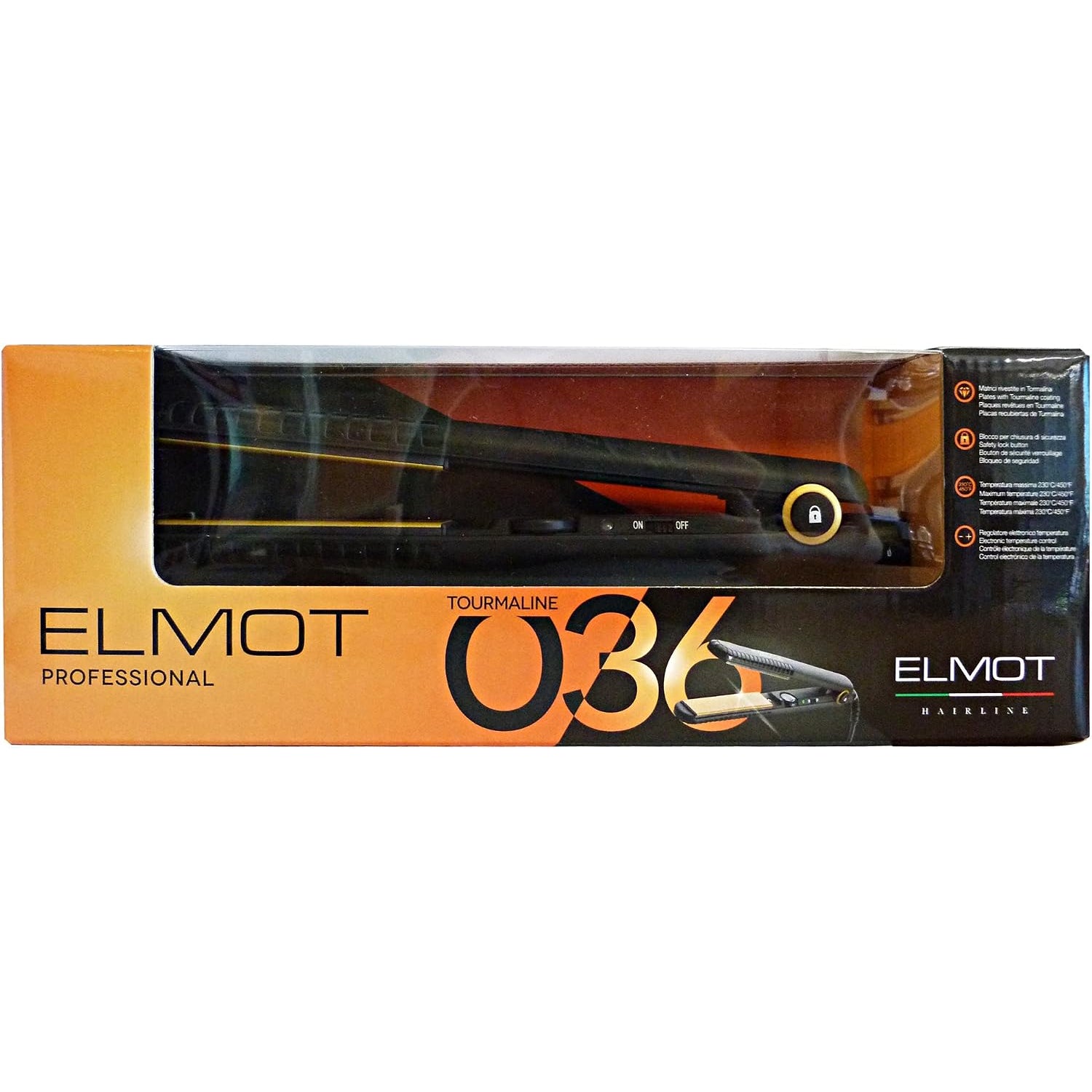 Elmot 036 piastra per capelli — confezione originale