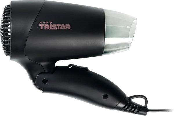 Tristar HD-2460 asciugacapelli da viaggio pieghevole 1200 W, nero