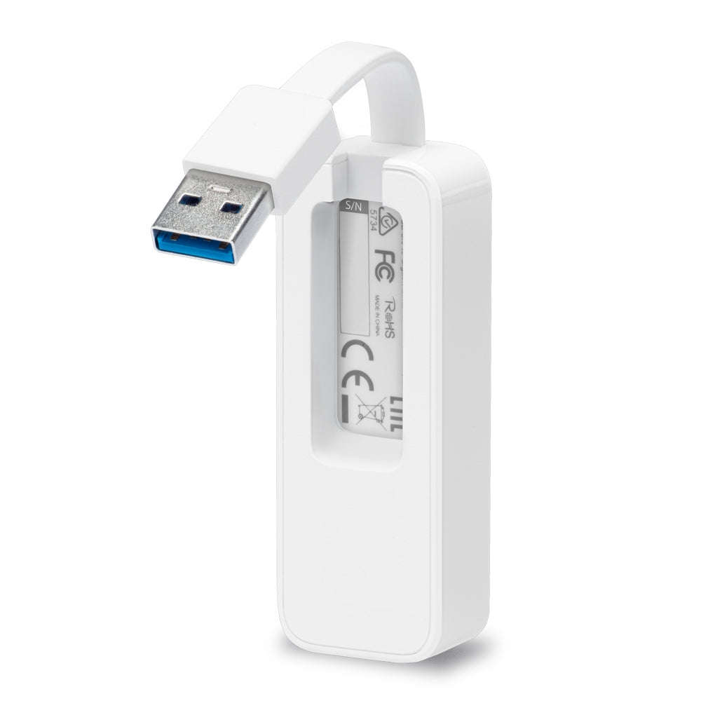TP-Link UE300 adattatore USB-A Gigabit bianco, vista 3