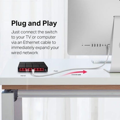 Mercusys MS108G switch Gigabit 8 porte, esempio di installazione
