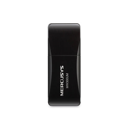 Mercusys MW300UM adattatore Wi-Fi USB nero, vista principale con cappuccio