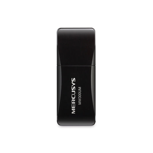 Mercusys MW300UM adattatore Wi-Fi USB nero, vista principale con cappuccio