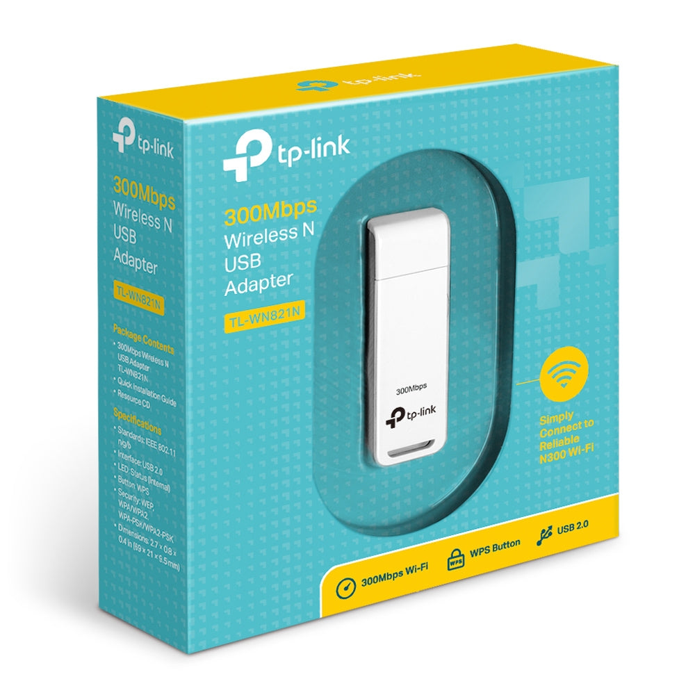 TP-Link TL-WN821N adattatore Wi-Fi N300 bianco, immagine 3