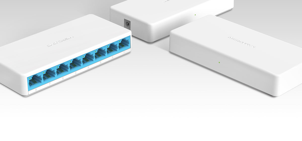 Mercusys MS108 switch Fast Ethernet bianco - Rete cablata con MS108