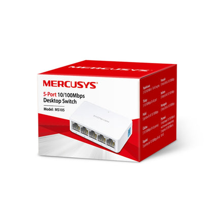 Mercusys MS105 switch Fast Ethernet bianco - Confezione MS105