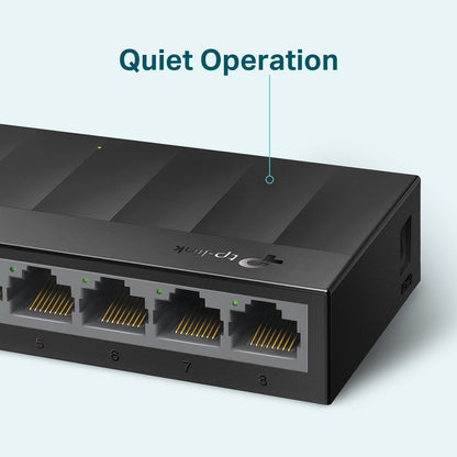 TP-Link LS1008G switch Gigabit nero - Struttura senza ventola