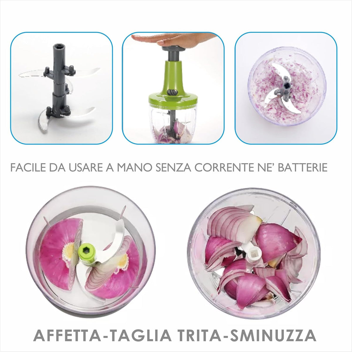 CHEF ROTOR Mixer Tritatutto Manuale - Meridiana
