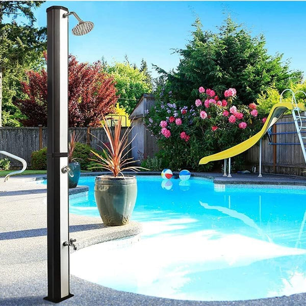Doccia Solare da Giardino 40L con Lavapiedi | Meridiana