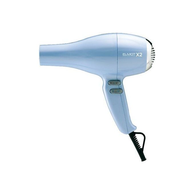 Elmot X2 azzurro, asciugacapelli con impugnatura e corpo azzurri