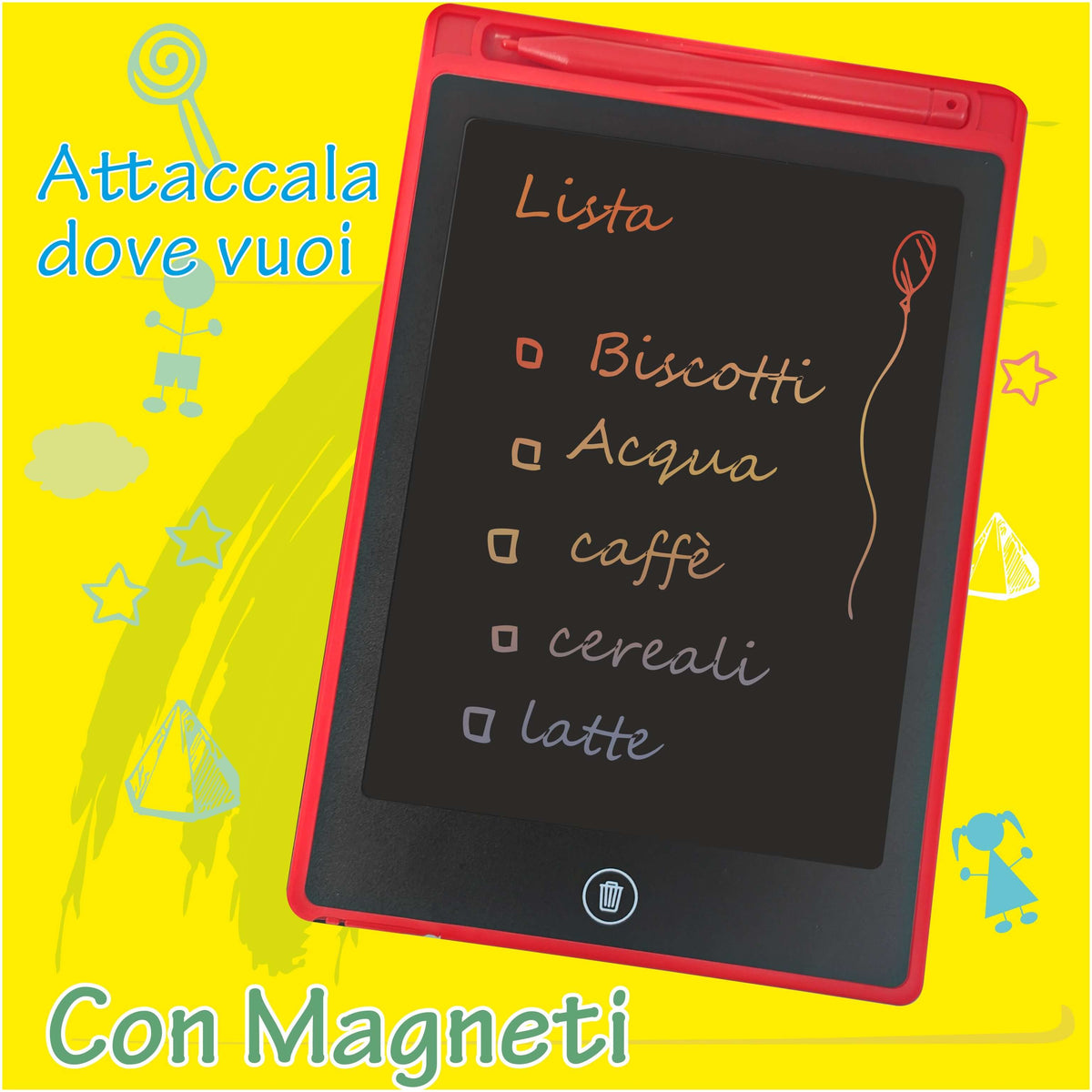 lavagnetta bambini: lavagna magica digitale per disegno e scrittura | Meridiana