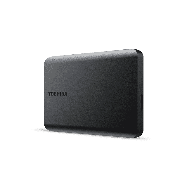 Toshiba Canvio Basics nero 1 TB — vista 3