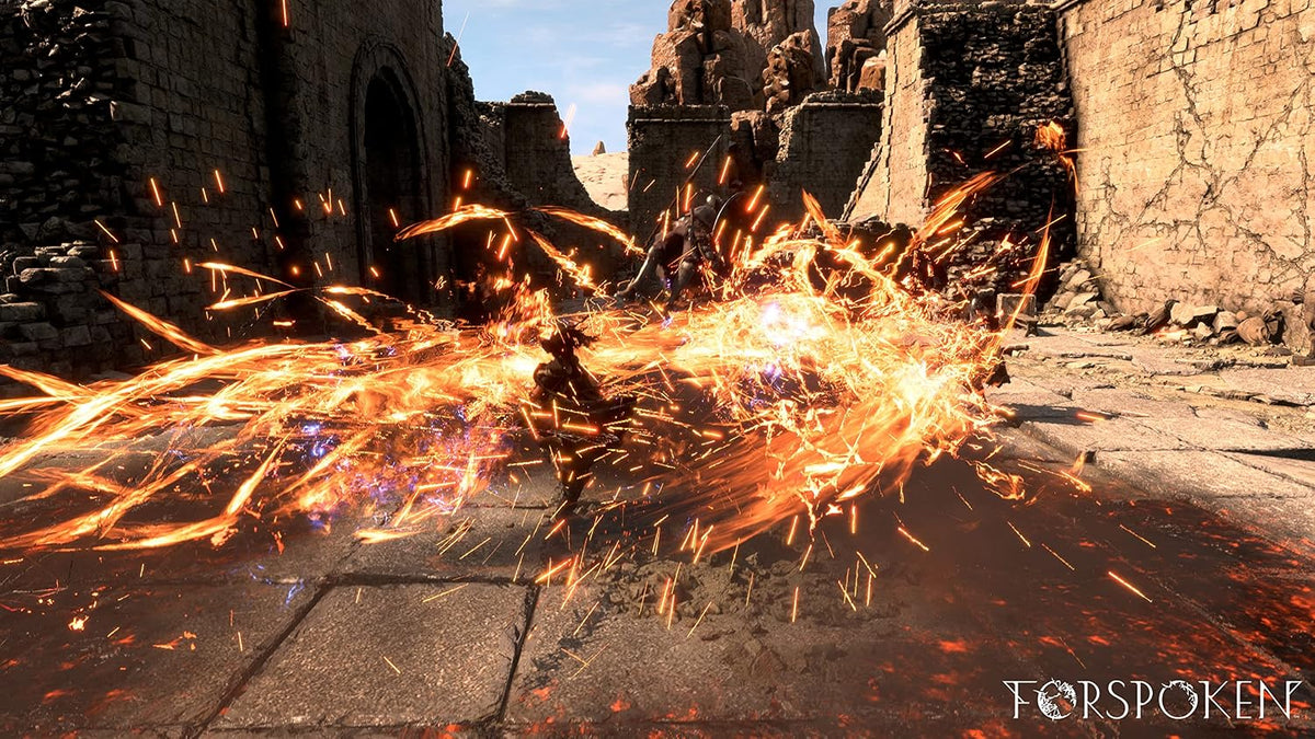 Square Enix Forspoken Standard PS5, edizione italiana – magia in combattimento