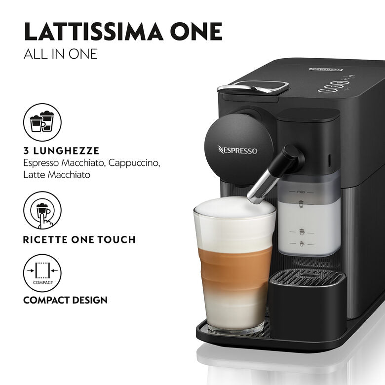 De’Longhi Lattissima One EN510.B macchina da caffè Nespresso Nero – vista 2