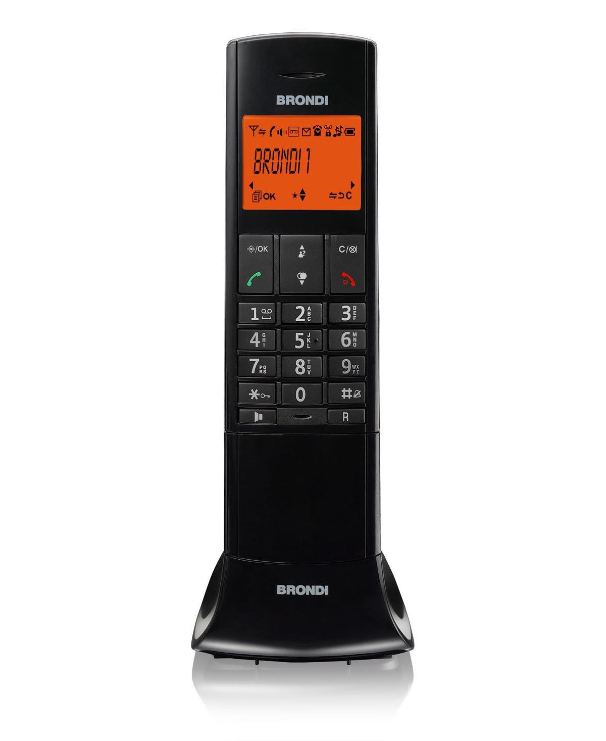 Brondi Lemure telefono cordless DECT con vivavoce Nero – vista 1