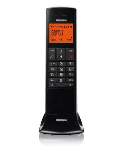 Brondi Lemure telefono cordless DECT con vivavoce Nero – vista 1