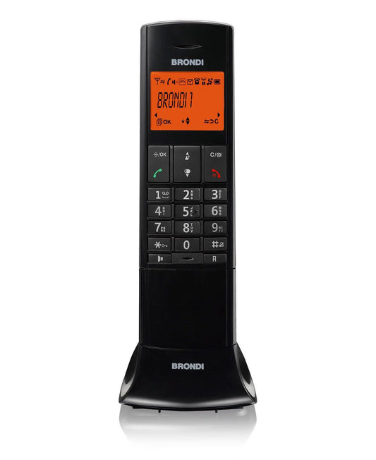 Brondi Lemure telefono cordless DECT con vivavoce Nero – vista 1
