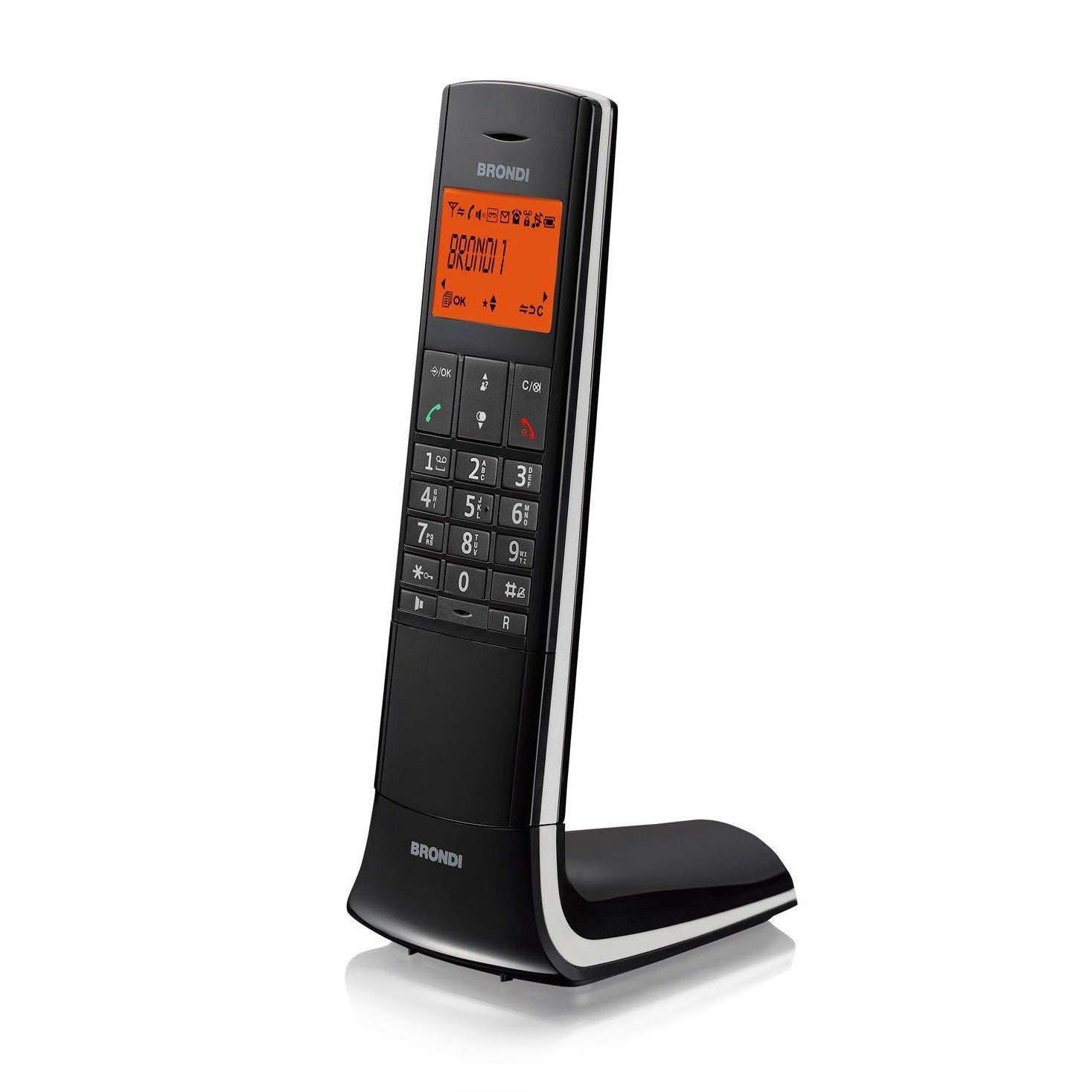 Brondi Lemure telefono cordless DECT con vivavoce Nero – vista 2