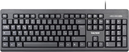 VulTech KEY-609 tastiera USB italiana 105 tasti, nera – vista principale del layout italiano