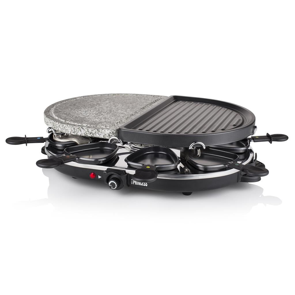 Princess 162710 raclette con pietra ollare e grill per 8 persone, 1200 W — immagine 1