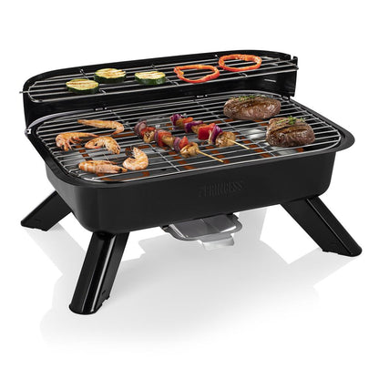 Princess 112252 barbecue ibrido da tavolo elettrico e a carbonella, 2000 W — immagine 2