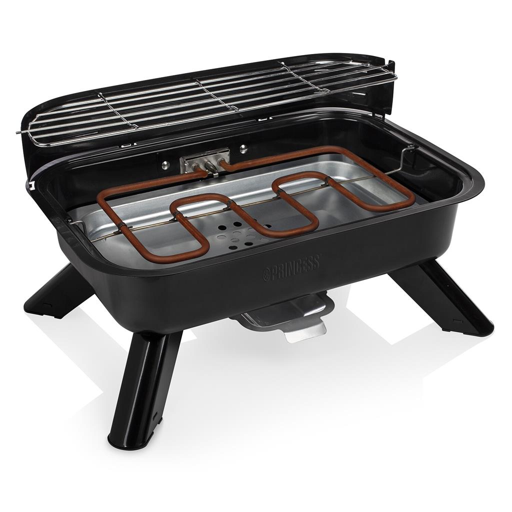 Princess 112252 barbecue ibrido da tavolo elettrico e a carbonella, 2000 W — immagine 3