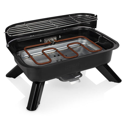 Princess 112252 barbecue ibrido da tavolo elettrico e a carbonella, 2000 W — immagine 3