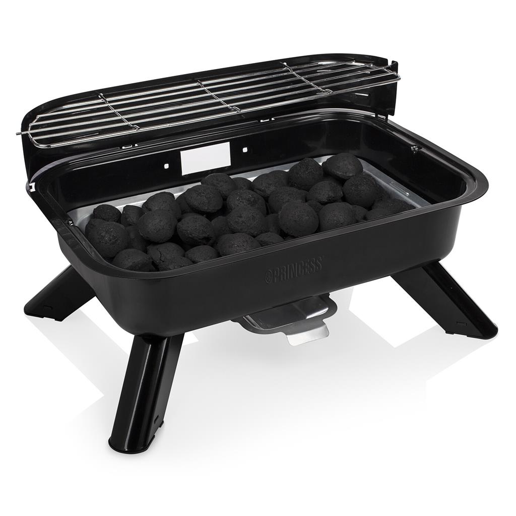 Princess 112252 barbecue ibrido da tavolo elettrico e a carbonella, 2000 W — immagine 4