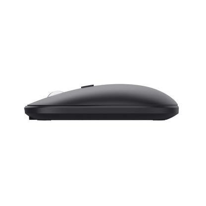 Trust Lyra 24844 kit tastiera e mouse wireless ricaricabili, italiano – profilo laterale del mouse
