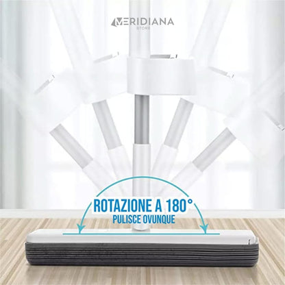 Meridiana Space Mop 4 in 1 con 2 ricambi e secchio pieghevole — dettaglio del prodotto