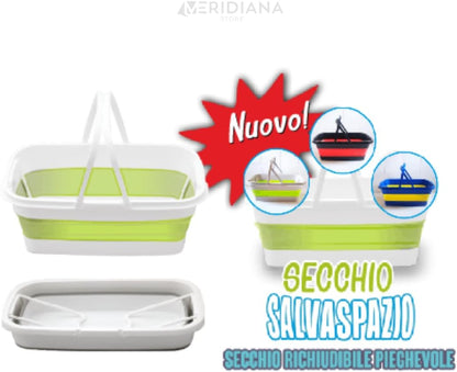 Meridiana Space Mop 4 in 1 con 2 ricambi e secchio pieghevole — dettaglio del prodotto