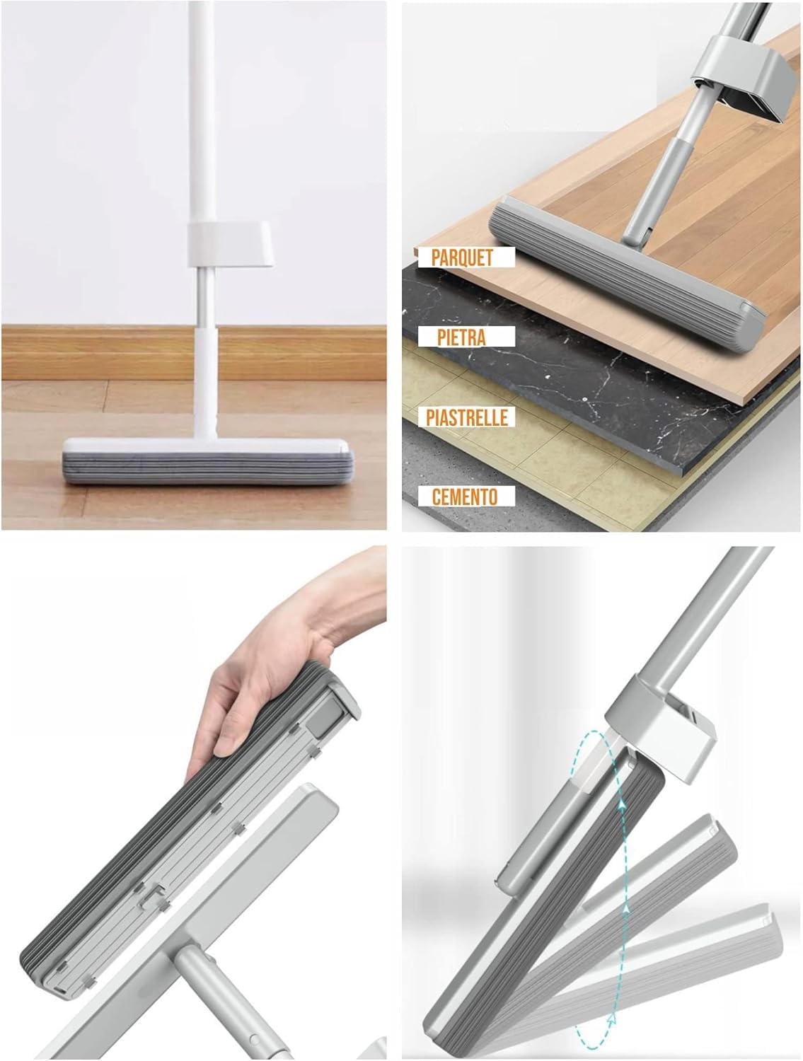 Meridiana Space Mop 4 in 1 scopa lavapavimenti — dettaglio del prodotto