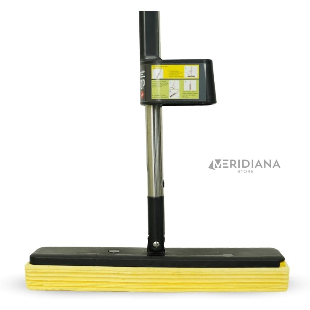 Meridiana Space Mop 4 in 1 con 2 ricambi e secchio pieghevole — dettaglio del prodotto