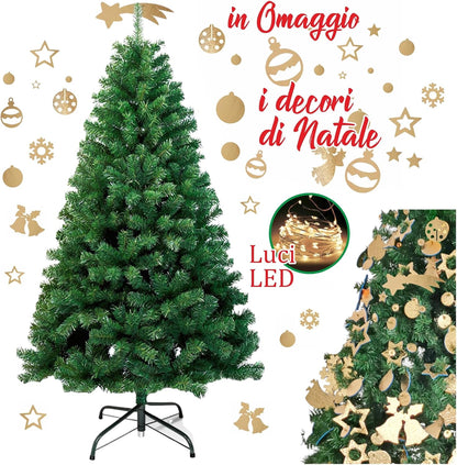 Meridiana Albero di Natale 240 cm con 2921 rametti, decori e LED — dettaglio del prodotto