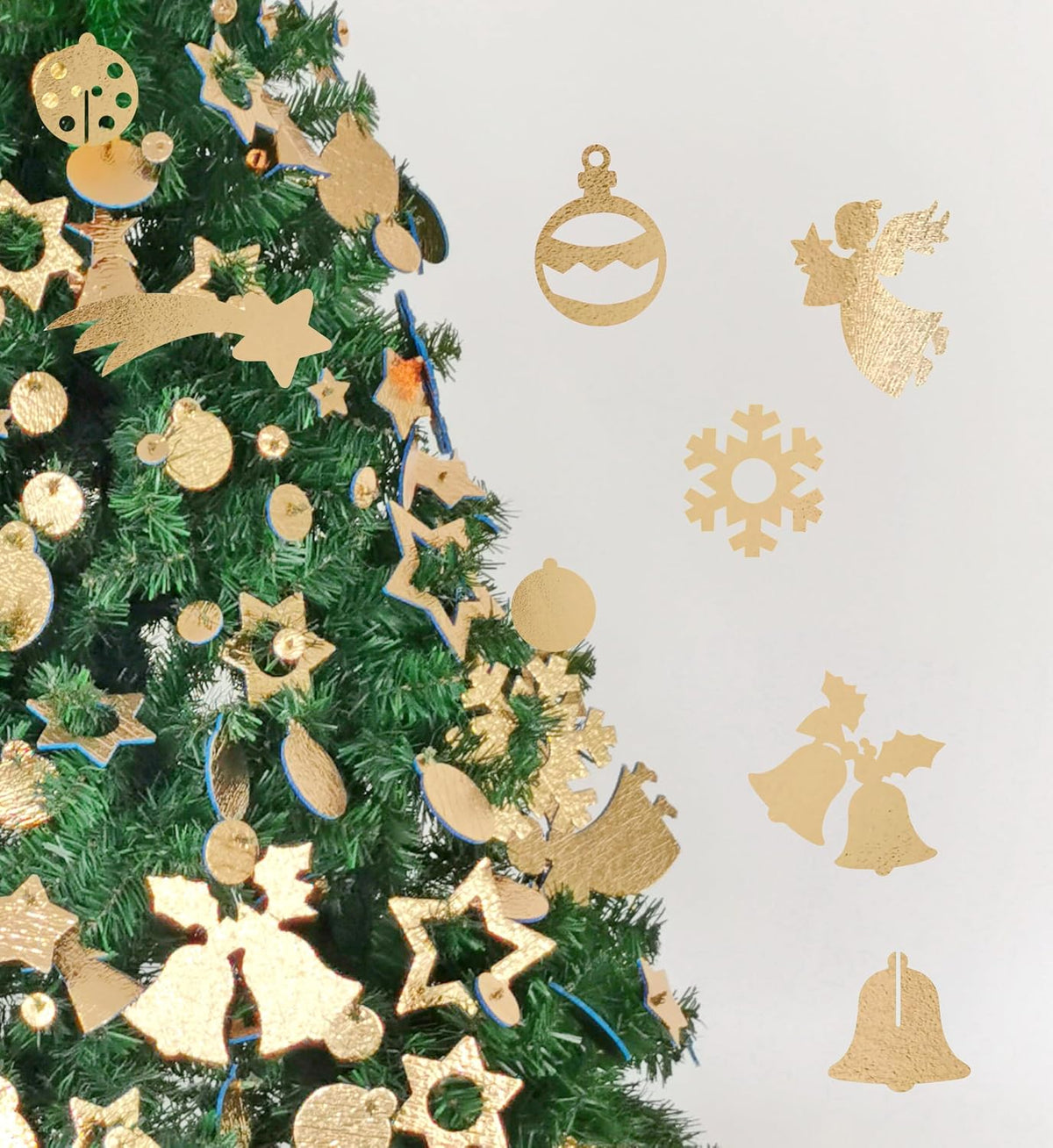 Meridiana Albero di Natale 240 cm con 2921 rametti, decori e LED — dettaglio del prodotto