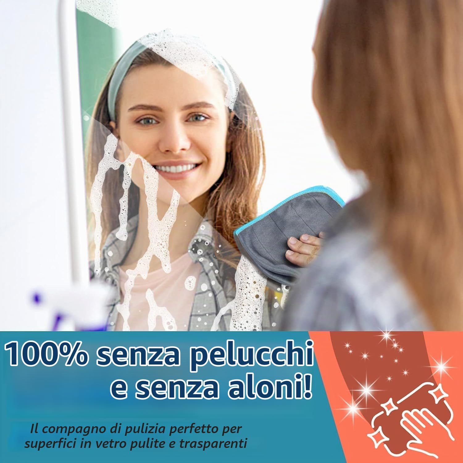 Meridiana 6 panni in microfibra di carbonio 50×40 cm, 400 GSM — dettaglio del prodotto