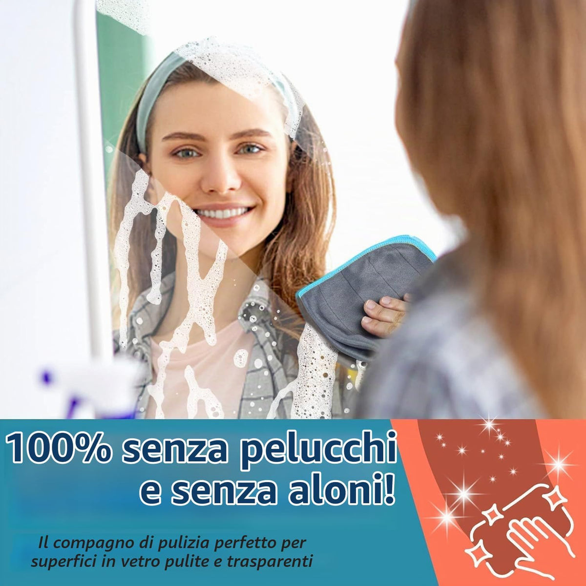 Meridiana 6 panni in microfibra di carbonio 50×40 cm, 400 GSM — dettaglio del prodotto