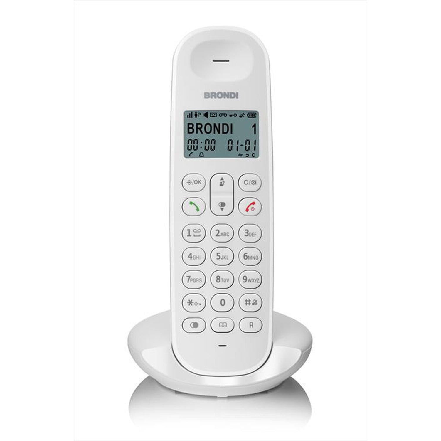 Brondi Lotus telefono cordless bianco — vista 1