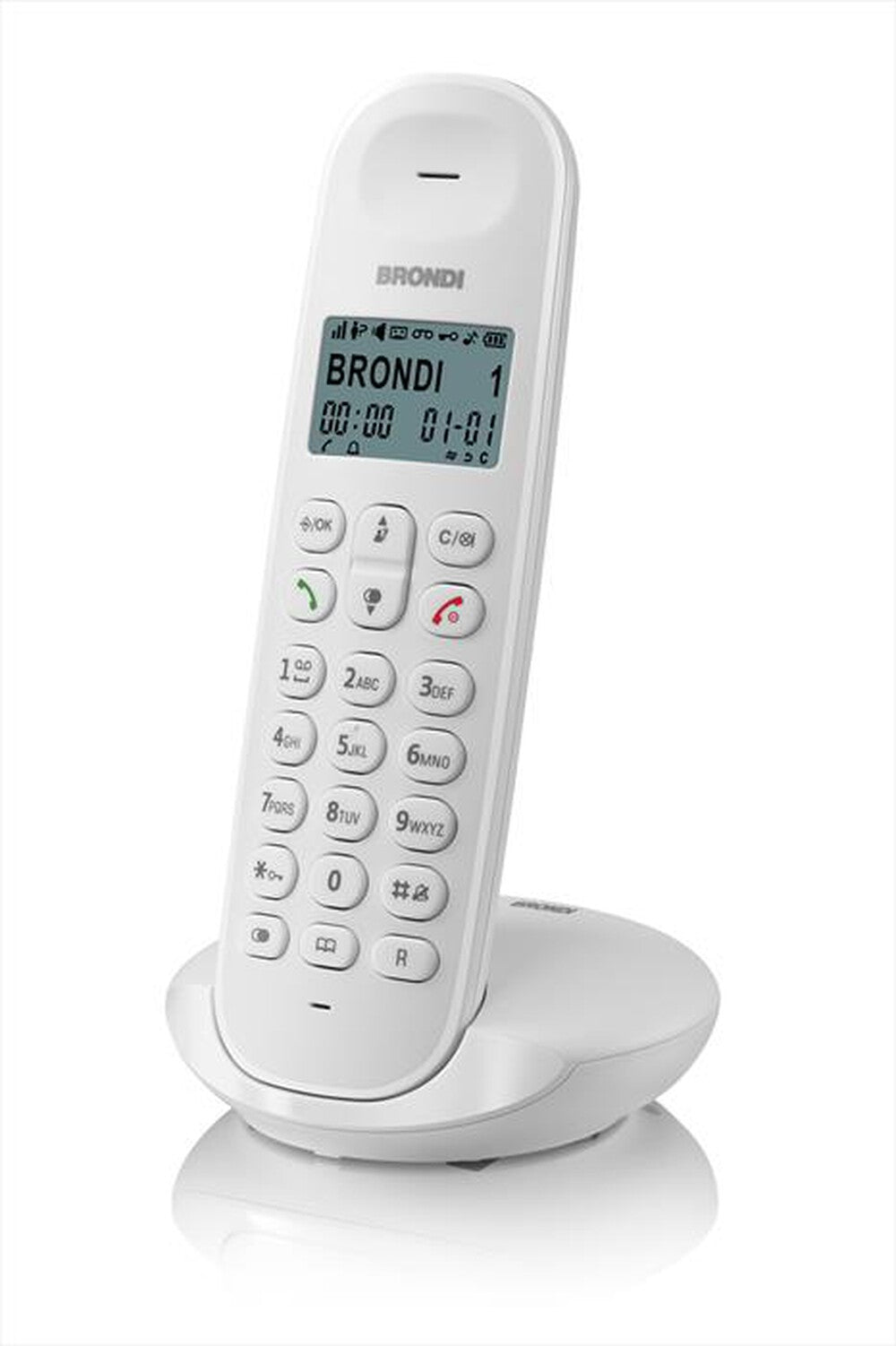 Brondi Lotus telefono cordless bianco — vista 2