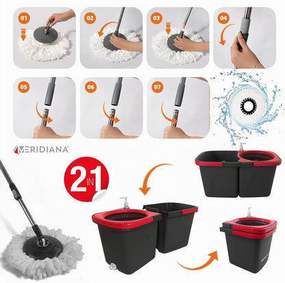 Meridiana Spin Mop a due serbatoi Blu — foto 4