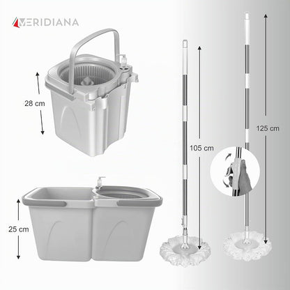 Meridiana Spin Mop a due serbatoi Blu — foto 7