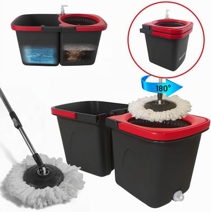 Meridiana Spin Mop a due serbatoi Nero — foto 3