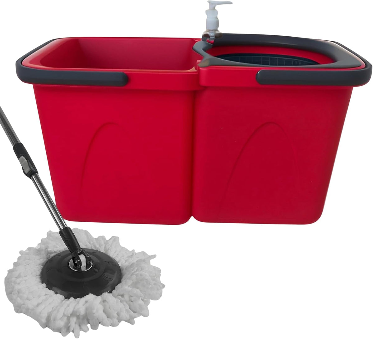 Meridiana Spin Mop a due serbatoi Rosso — foto 1
