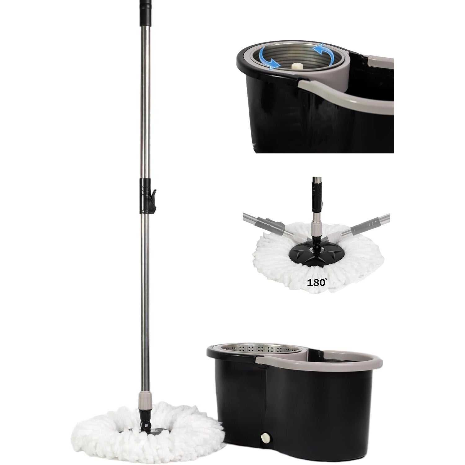 Meridiana Spin Mop con strizzatura manuale Grigio — foto 1