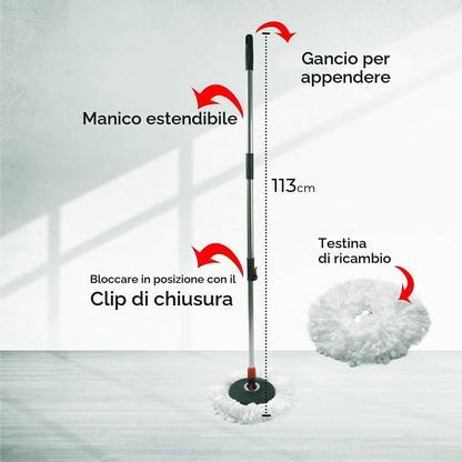 Meridiana Spin Mop con strizzatura manuale Grigio — foto 6