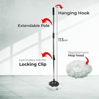 Meridiana Spin Mop con strizzatura manuale Rosso — foto 6