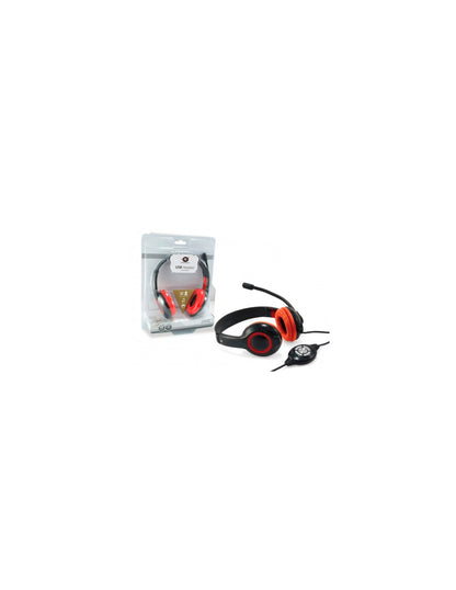 Conceptronic CCHATSTARU2R nero e rosso — cuffie e confezione singola