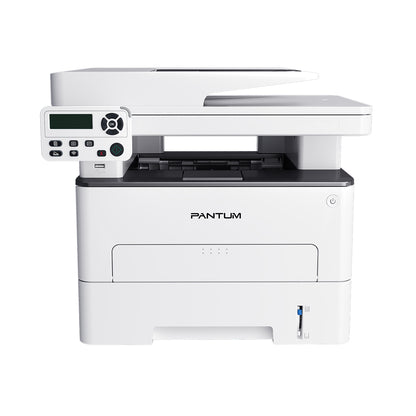 Pantum M7100DW bianca con ADF e pannello LCD — vista 1