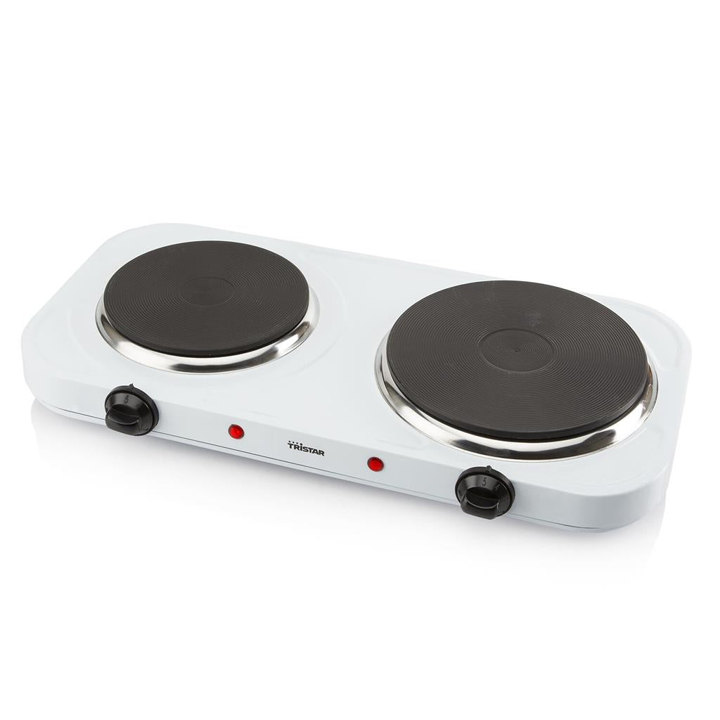Tristar KP-6245 fornello elettrico doppio 2500 W, bianco