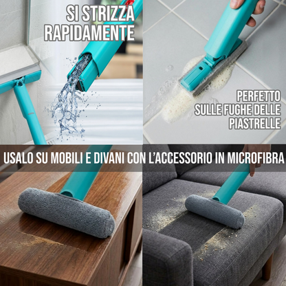 Mini Mop Meridiana con spugna PVA super assorbente